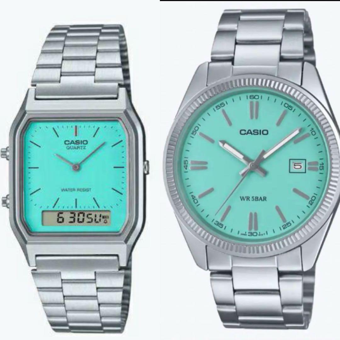 最終値下げ カシオ 2本セット クラシック ティファニーブルー チープ