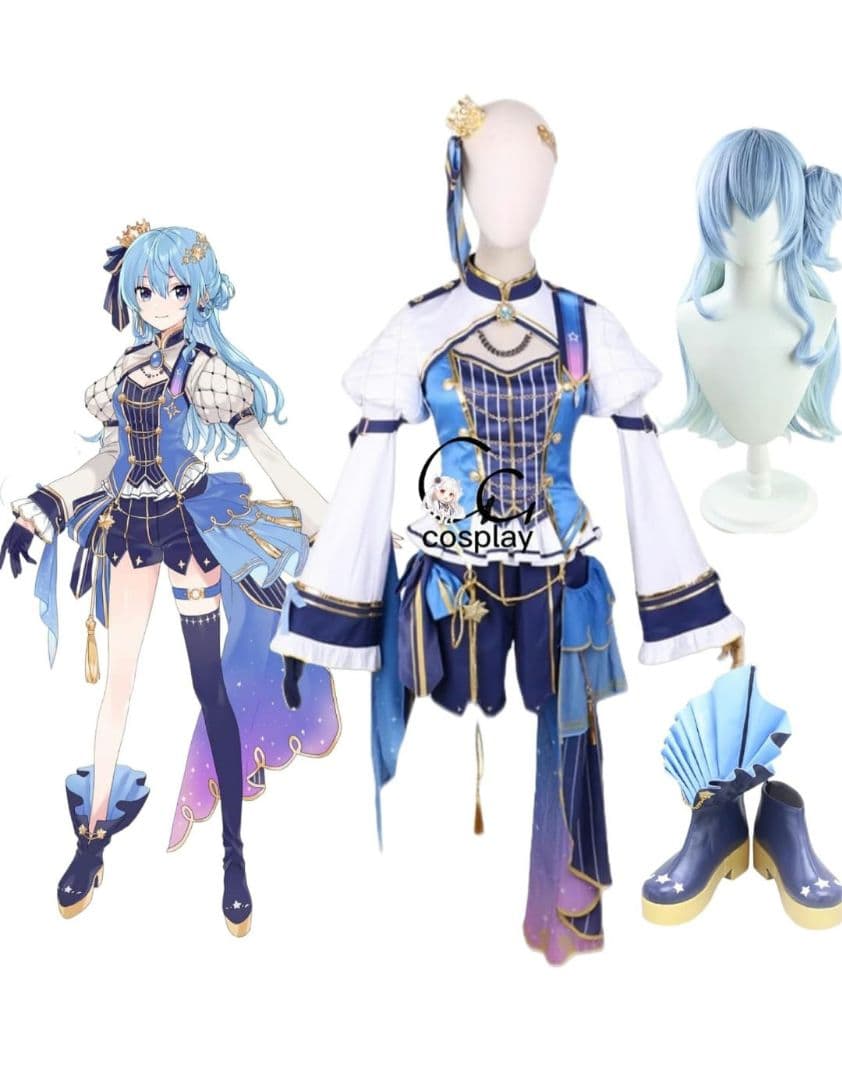 星街すいせい　コスプレ　1stソロライブ　ホロライブ　フルセット Amazon.co.jp: GGcosplay VTuber 星街すいせい 1stソロライブ衣装