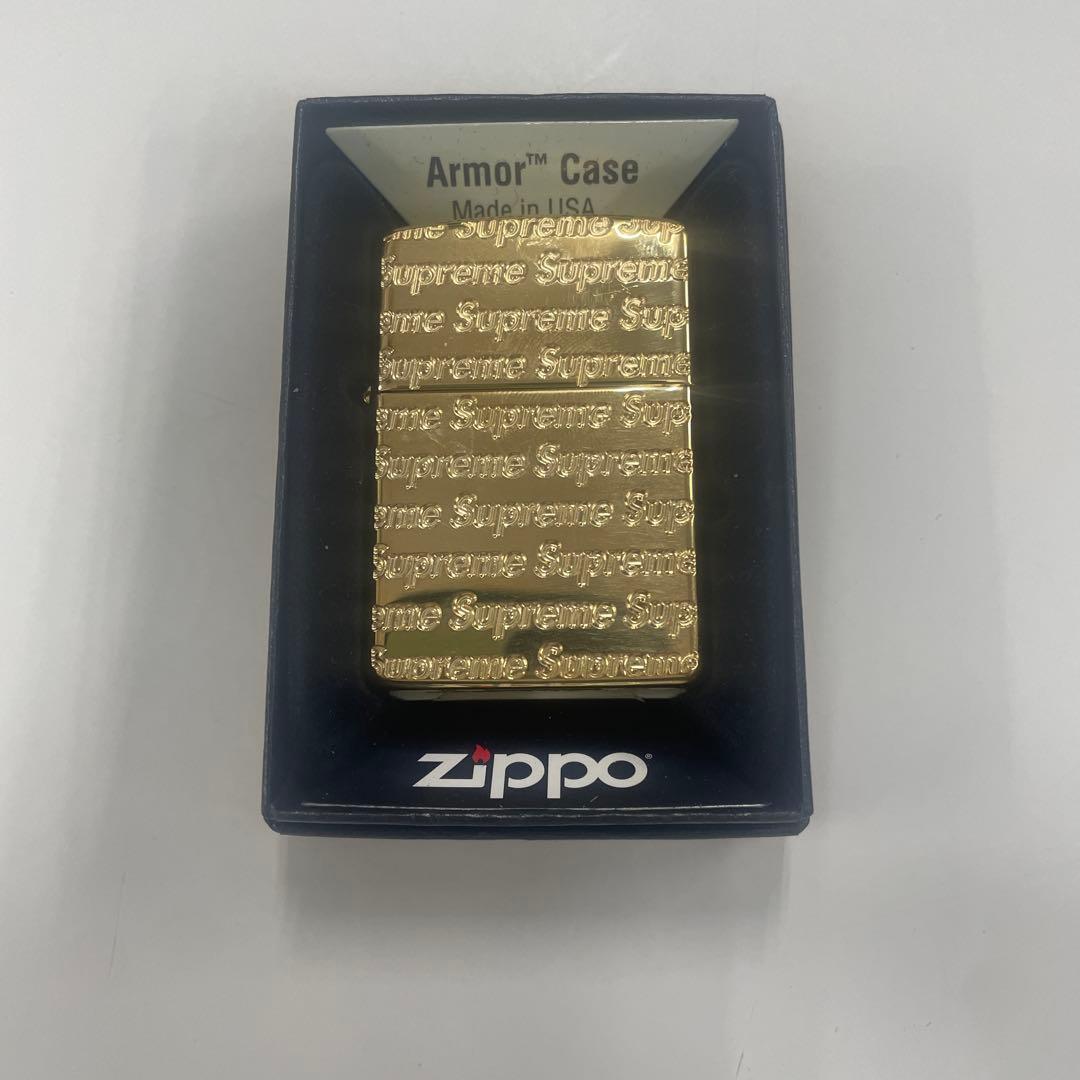 Zippo Armor Case ゴールド Supreme Zippo Armor Case Titanium Coating Gold Inside Unit Mirror Plating