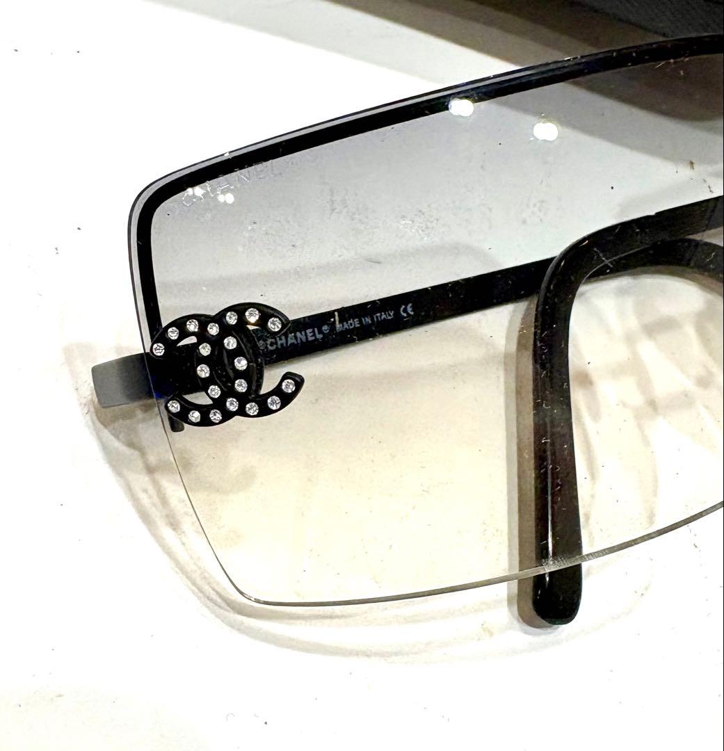 シャネル☆サングラス ロゴ ラインストーン ココマーク 眼鏡4092
