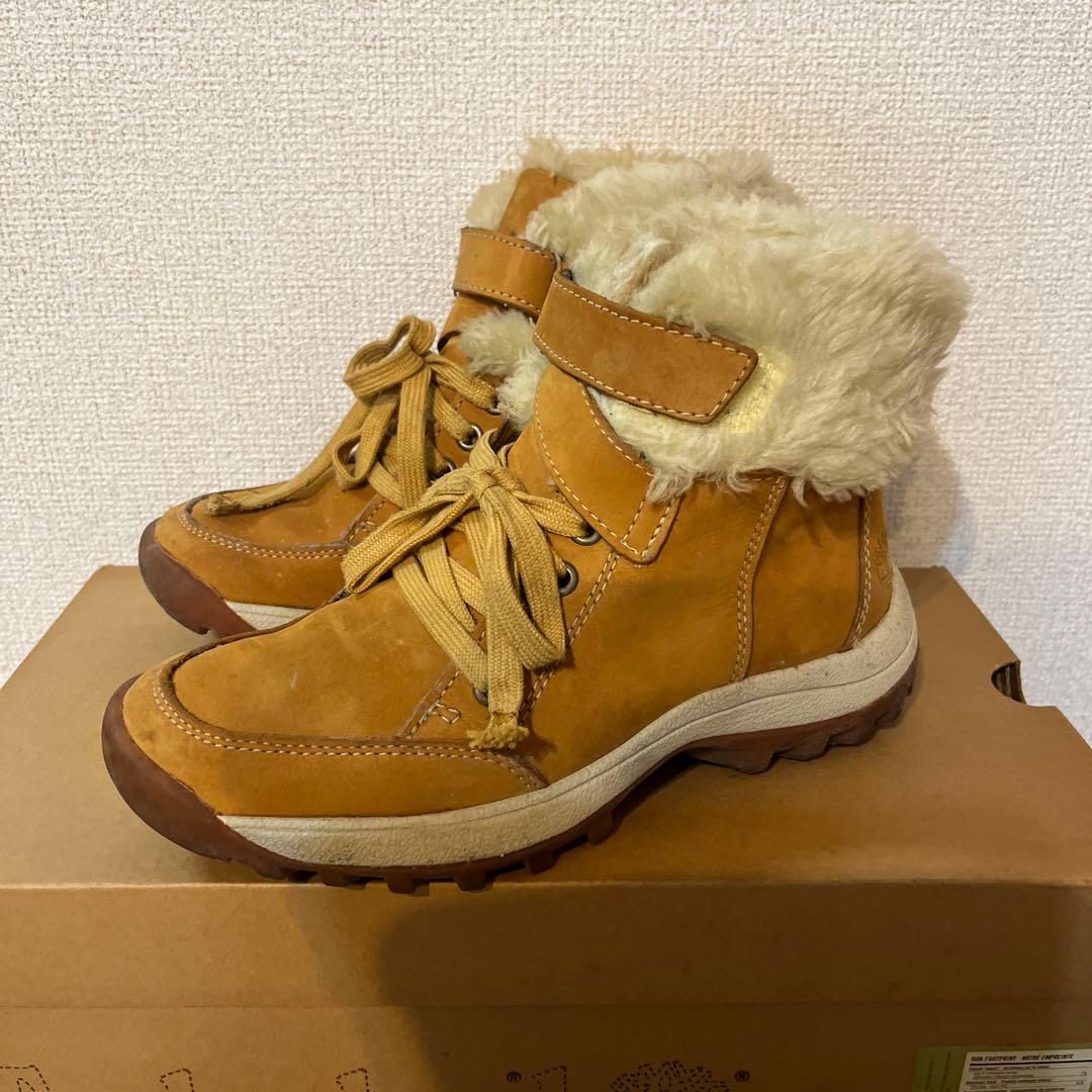 Timberlandファー付きハイカットブーツスニーカーティンバーランド22.5