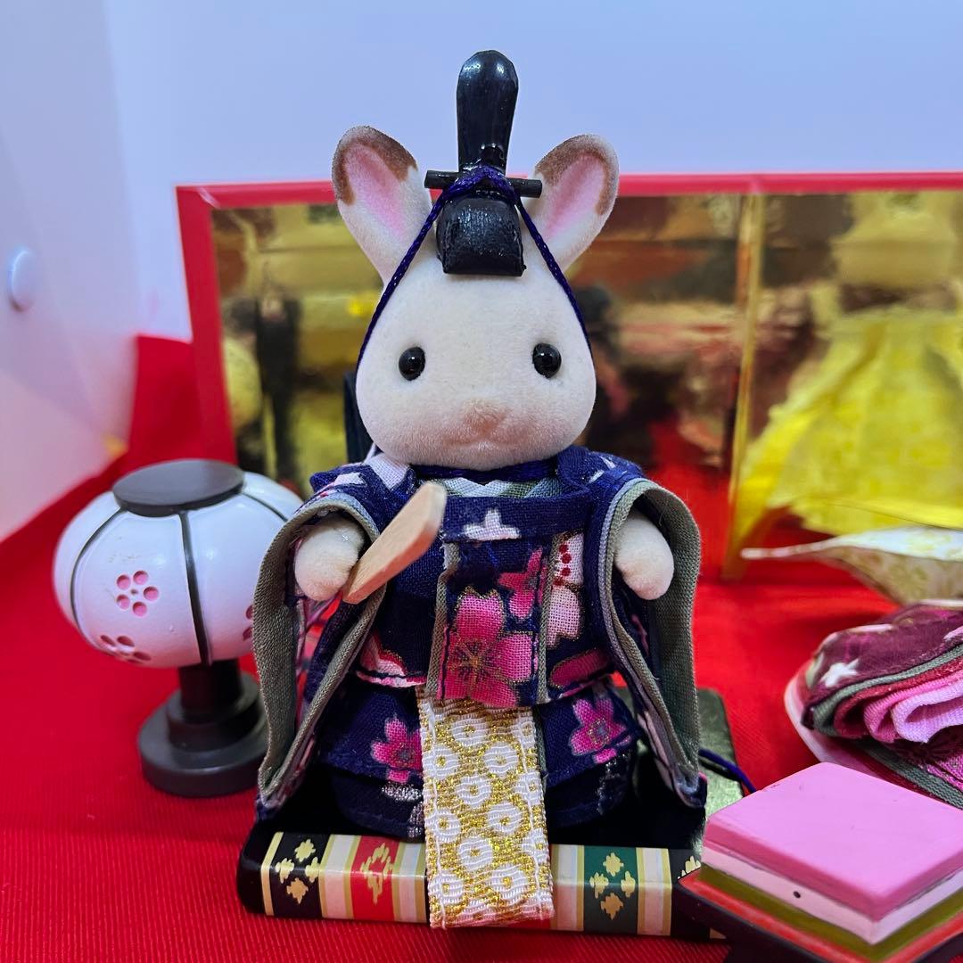 ゆう様専用 シルバニア衣装 ひな人形 男雛女雛三人官女 - メルカリ