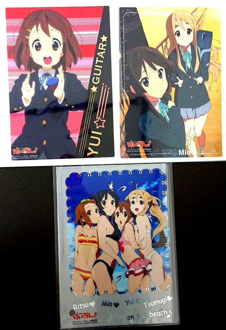 けいおん ジャンボカードダス クリアプレート 3枚 - メルカリ