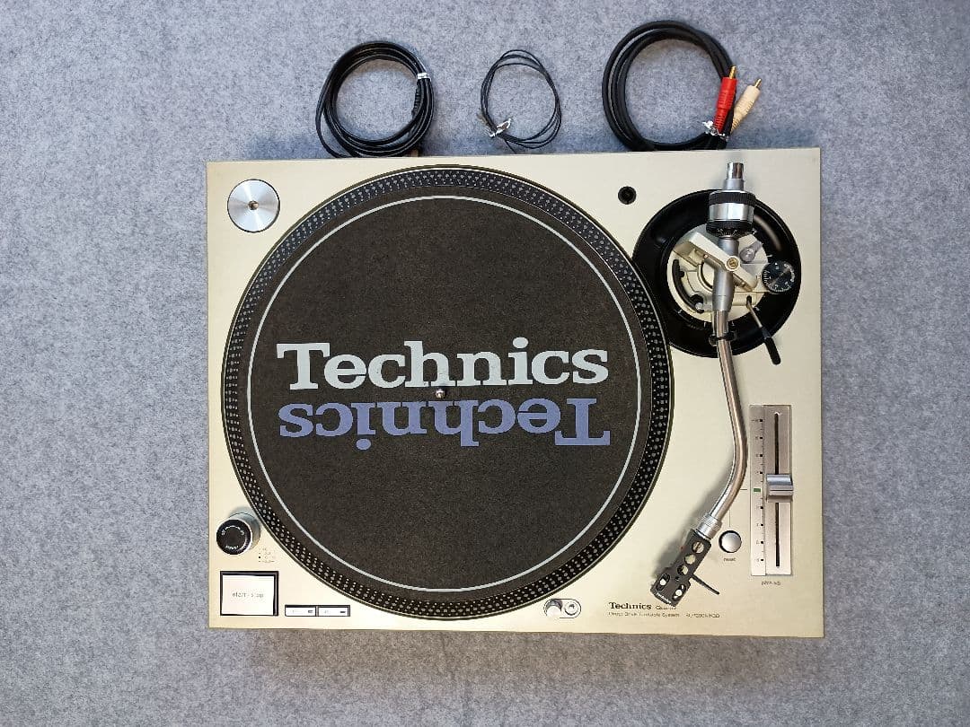 Technics SL-1200MK3D ターンテーブル カバー付き ターンテーブル カバー (Faceplate) イエロー 2枚組 （for Technics SL