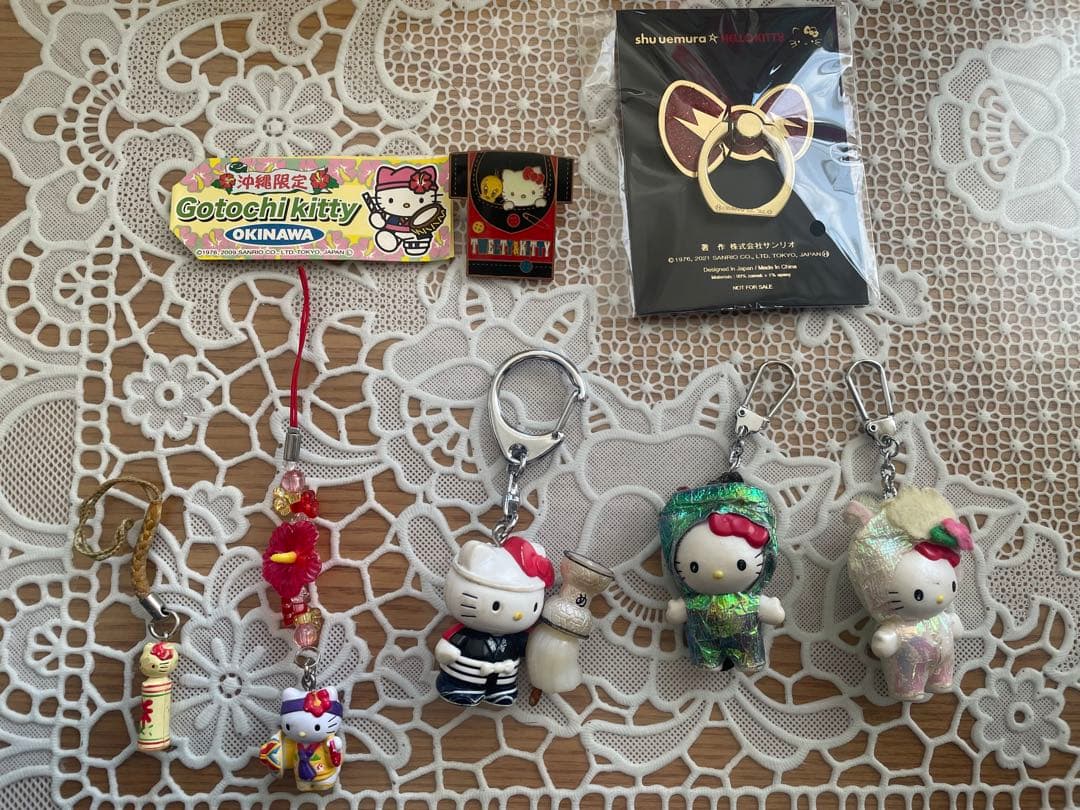 キティ　ご当地ストラップ キーホルダー　キーチェーン　セット　超レトロ キティ ご当地ストラップ キーホルダー キーチェーン セット 超レトロ
