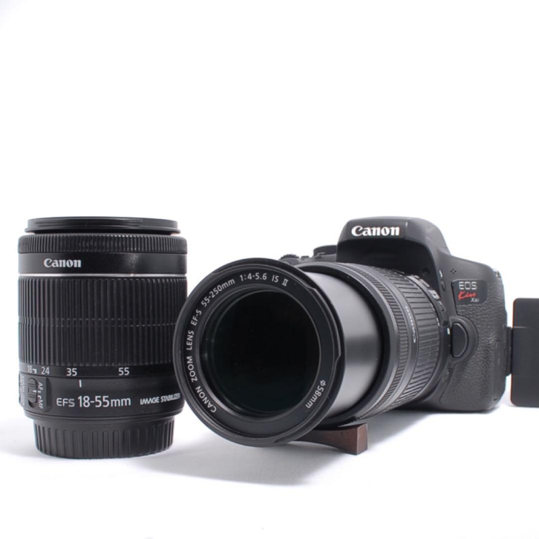 スマホ転送OK✨Canon Kiss X8i✨標準＆望遠Wレンズ✨初心者おすすめ