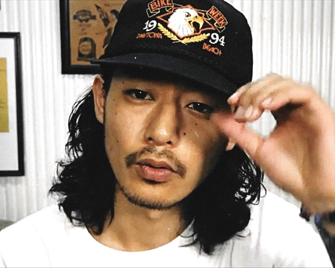 山田蓮 キャップ【USA製】【Vintage】【00s】【バイカー】【アメカジ