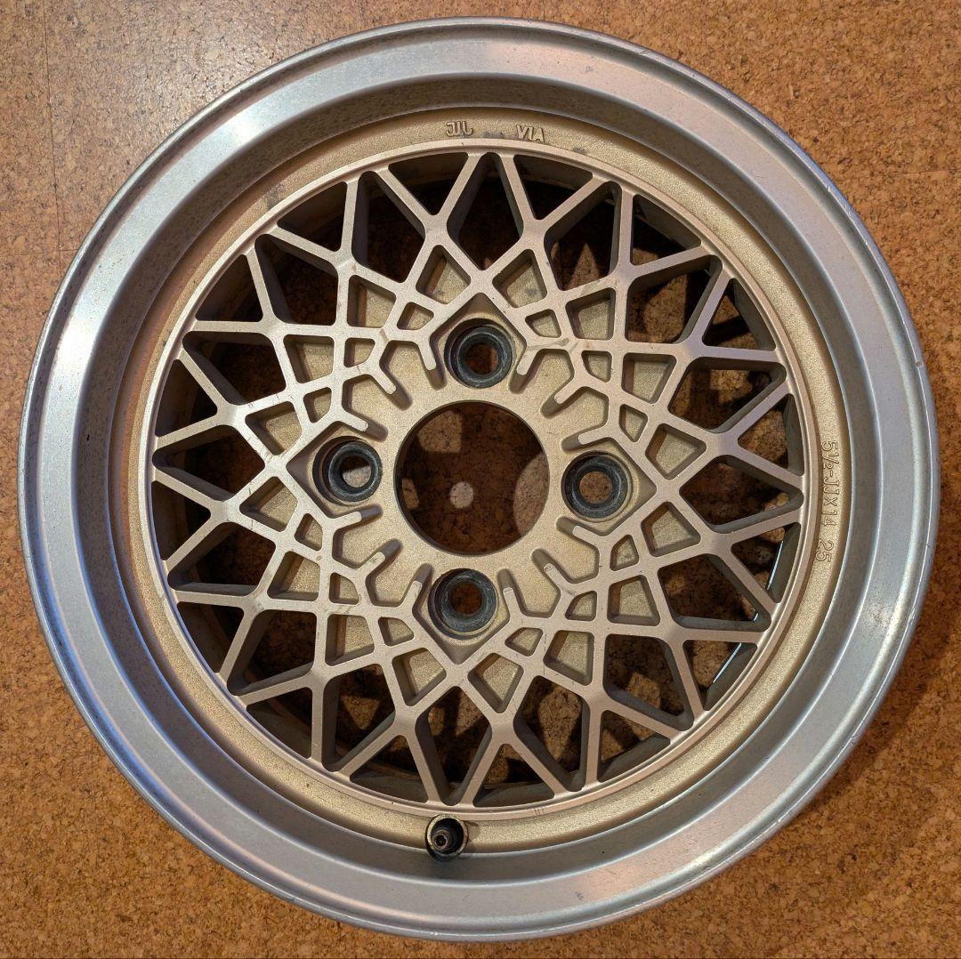 14インチ メッシュ フルカワ F1 5.5J +25 114.3 AE86