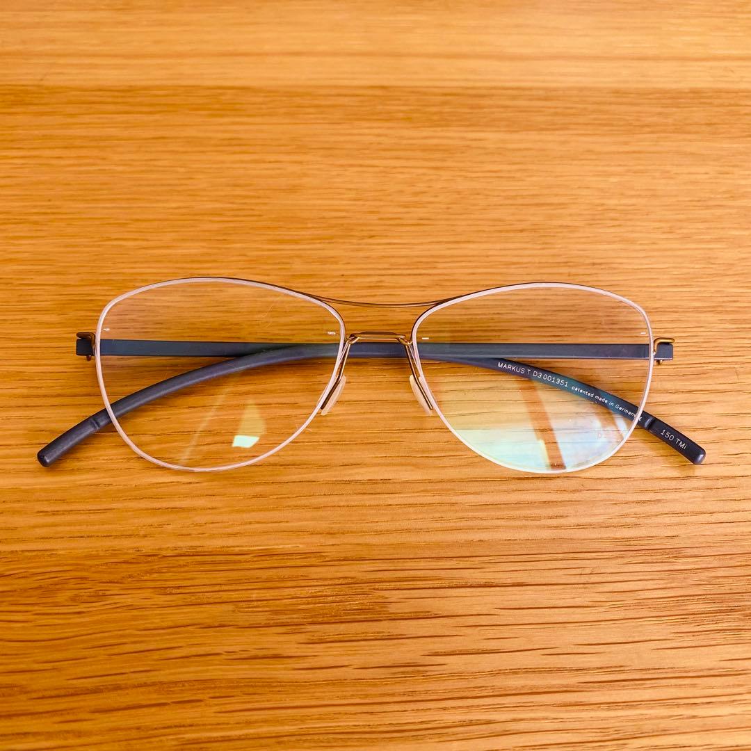 MARKUS T 正規品 ドイツ製 希少 D3 チタン 眼鏡 マルクスティー - メルカリ