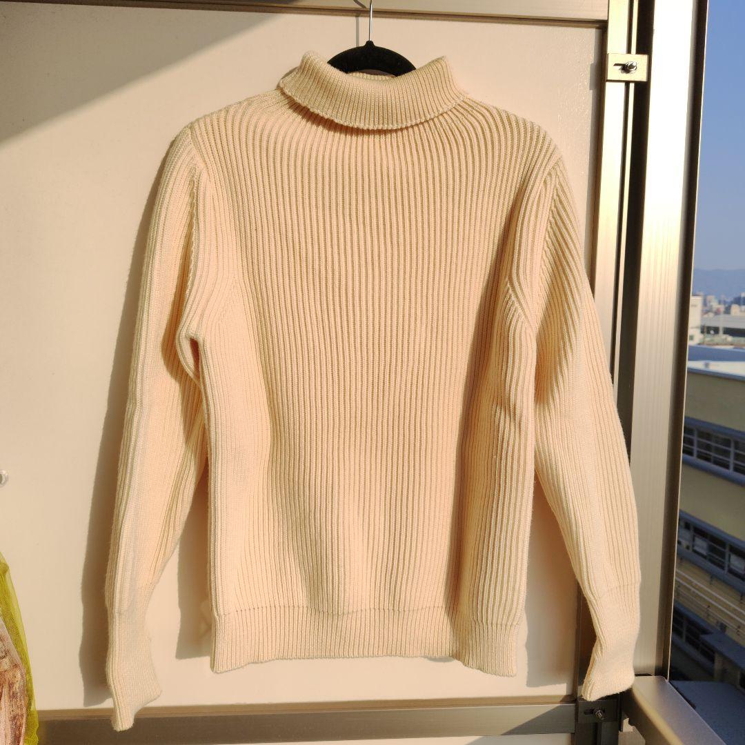 ANDERSEN-ANDERSEN アイボリー タートルネックセーター Andersen-Andersen（アンデルセンアンデルセン） [SALE] 7ゲージ