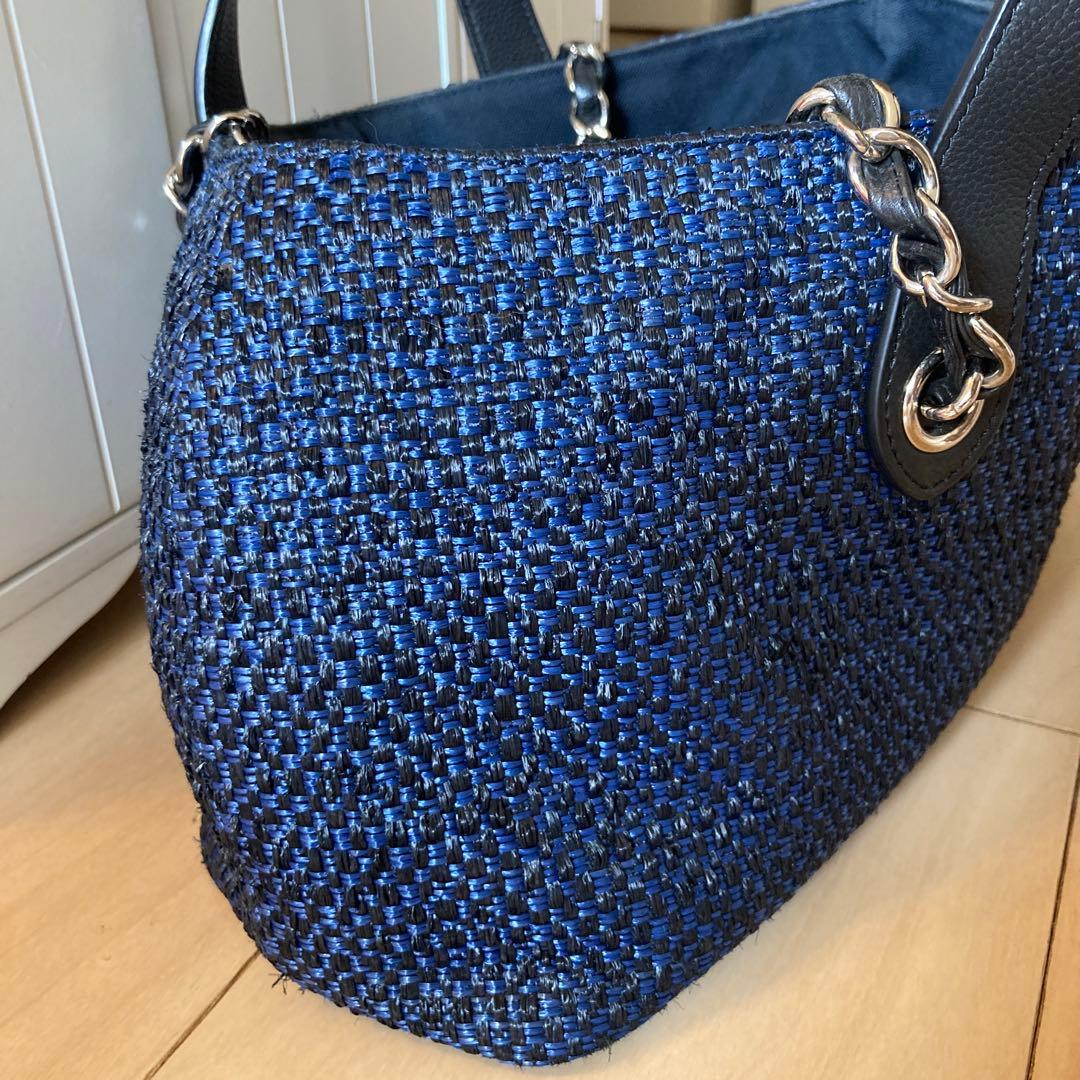 M*✨様 シャネル ストローバッグ 希少 ネイビー - メルカリ