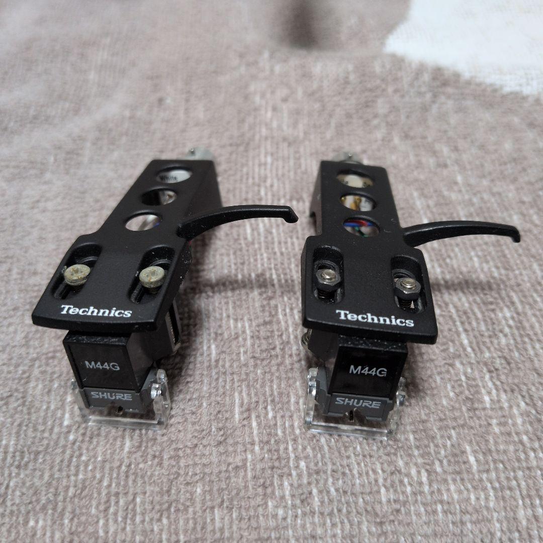 Shure M44G 2本セット 純正針 動作品 Technics NAGAOKA レコードカートリッジ用交換針 SHURE M44G/M44-7対応 DJ-44G 2