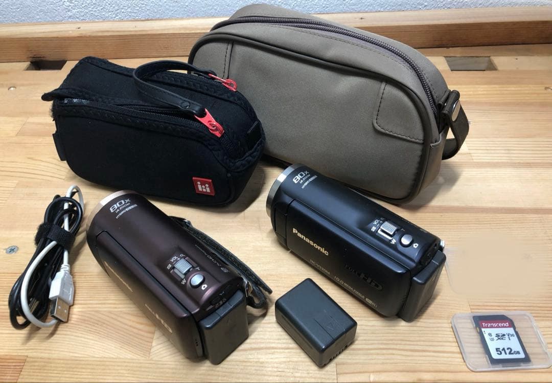 Panasonic ビデオカメラHC-V520M FULL HD2台　電池3個 概要 デジタルハイビジョンビデオカメラ HC-V520M | デジタルビデオ
