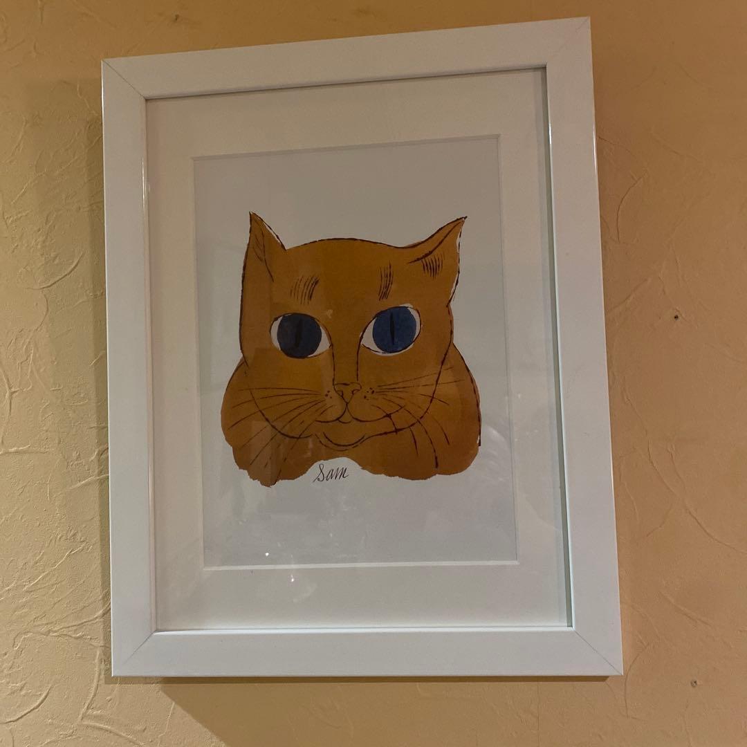 アンディウォーホールライセンスプリント猫 アンディウォーホールライセンスプリント猫