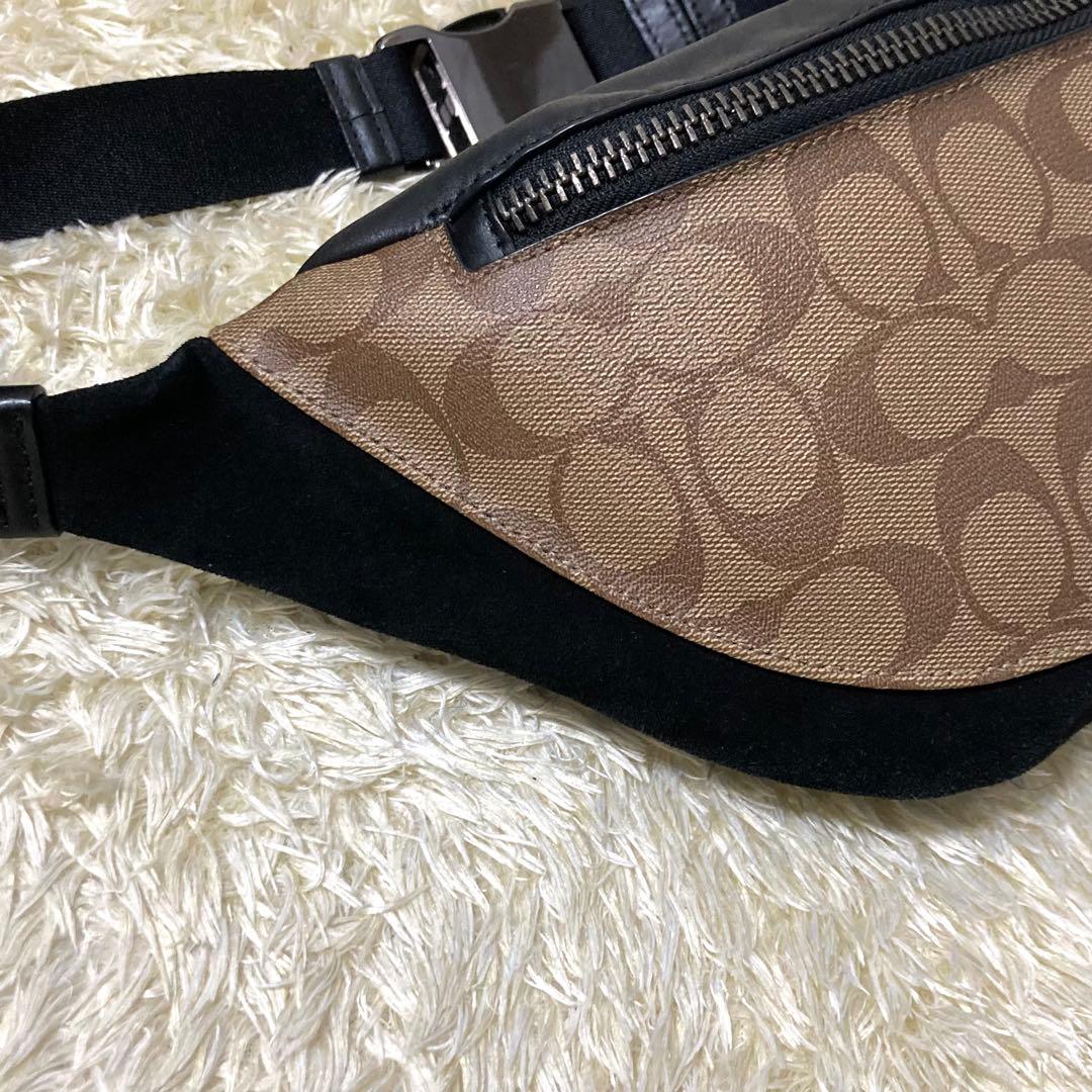 極美品】COACH コーチ ボディバッグ レザー PVC クロスボディ 現行