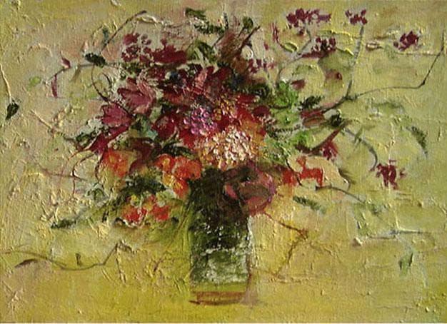 油絵 菅家令子 絵 絵画 インテリア F4-070702 花 油絵 菅家令子 絵 絵画 インテリア F4-070702 花