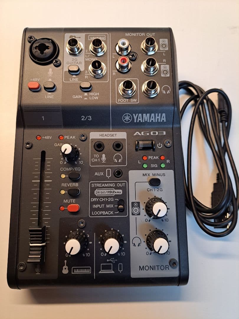 YAMAHA ヤマハ AG03 MK2 オーディオインターフェース G1031004473
