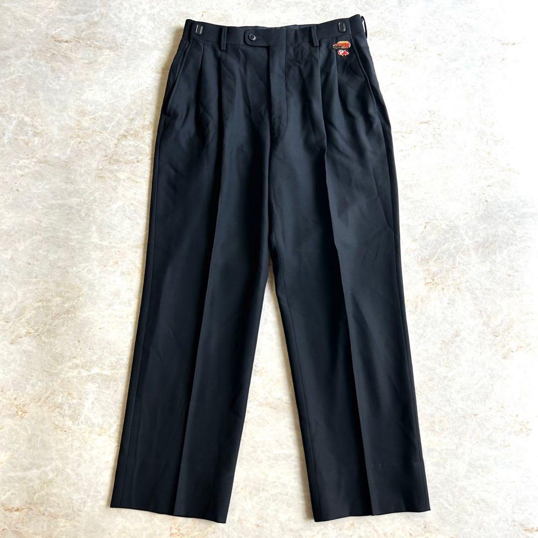 vintage ブラック ダブルスーツ ピンズセットアップ モード 成人式