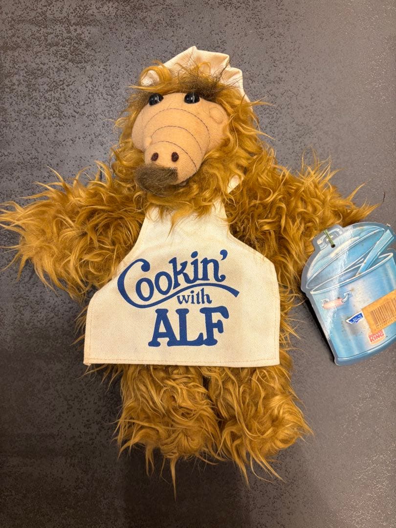 ALF ぬいぐるみ 80s ヴィンテージ パペット シェフ バスケ タグ付き