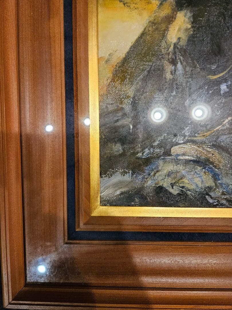 工藤和男「明け海の群像」油彩 F6号 創元会元会長 労働者の賛歌 逸品