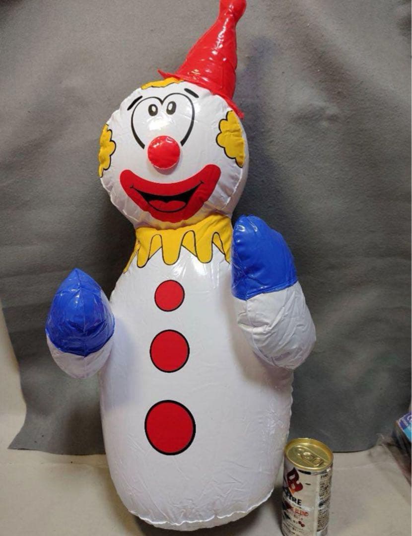 昭和レトロ ピエロ 空ビ空気ビニール人形 - メルカリ