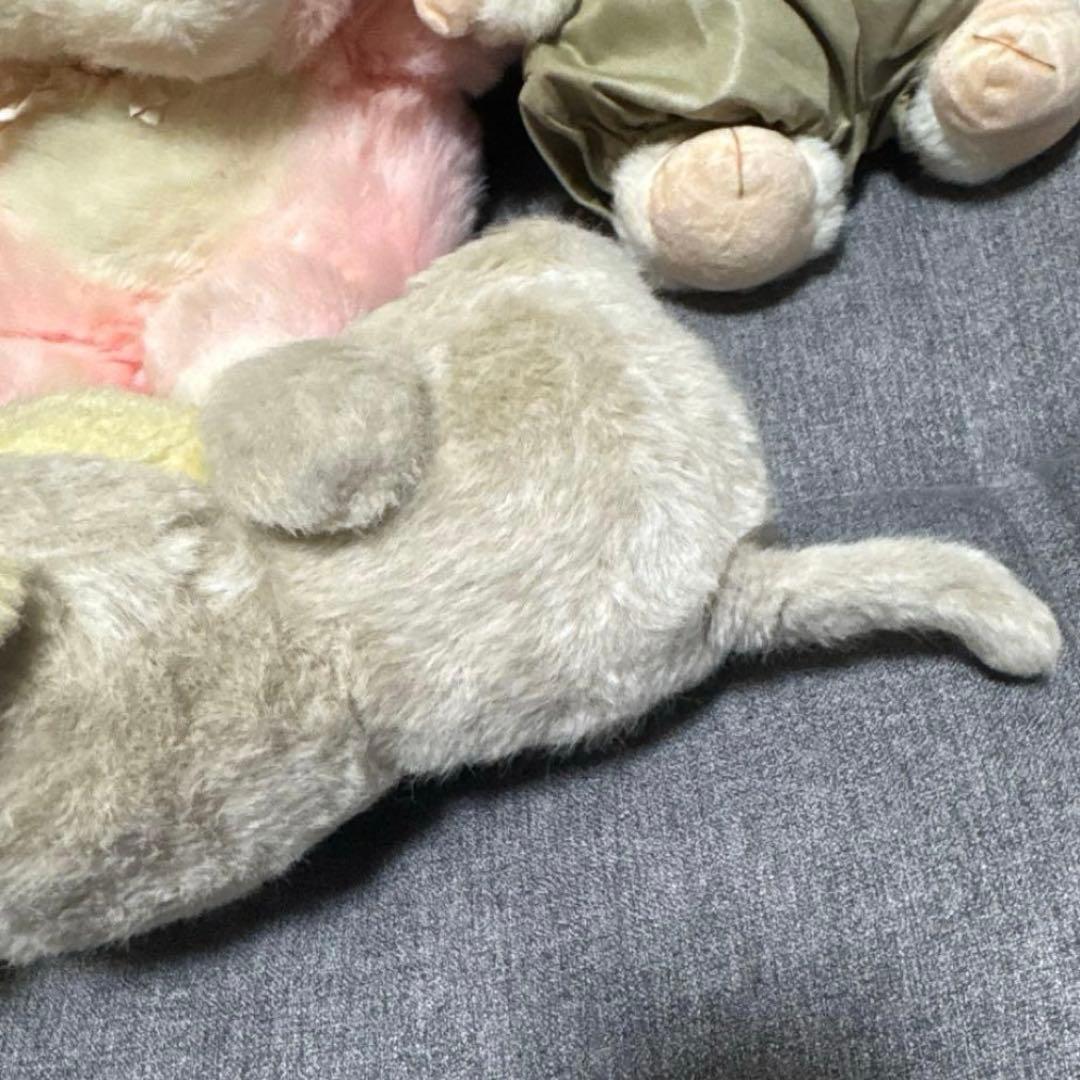 昭和レトロ ぬいぐるみ4点 うさぎさん2匹/ぶたさん/おさるさん - メルカリ