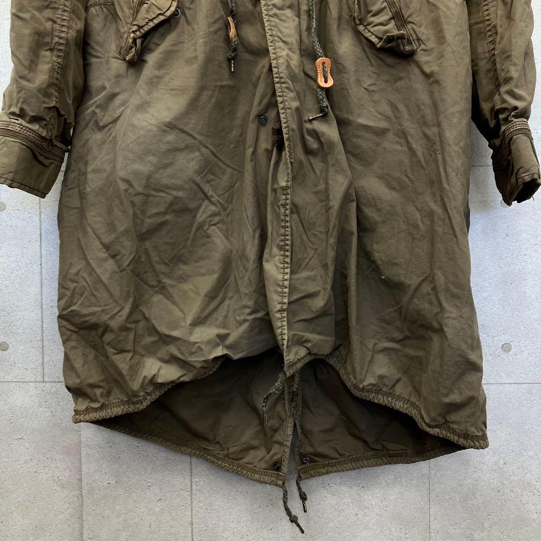 goa ライナー付き モッズコート ファー付き ミリタリー カーキ S