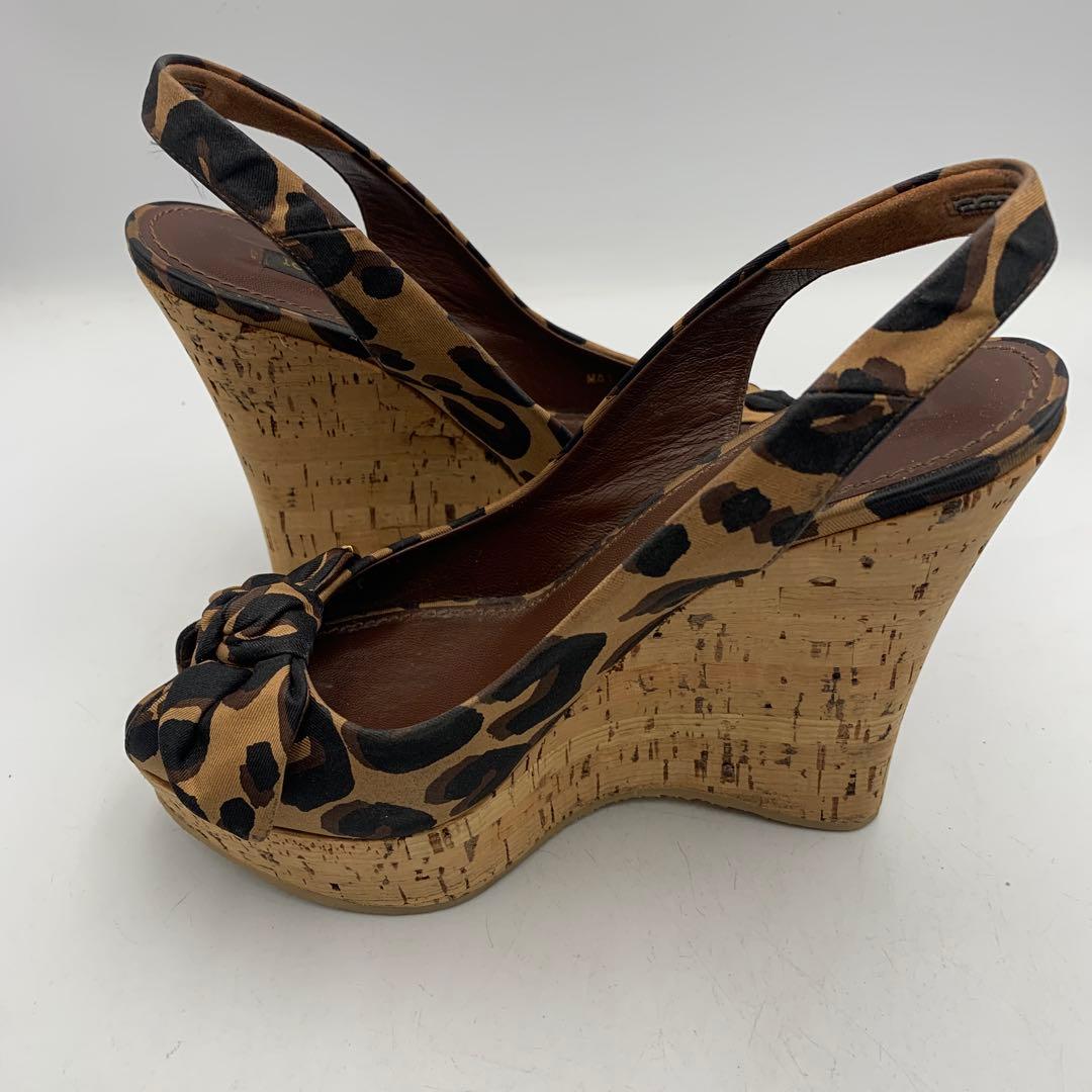 V949B ルイ ヴィトン サンダル 37 約23.5cm レオパード - メルカリ