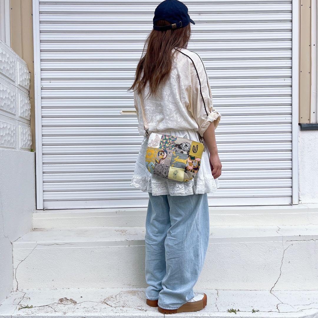 ミナペルホネン ハンドメイド ショルダーバッグ サコッシュ バッグ ポーチ