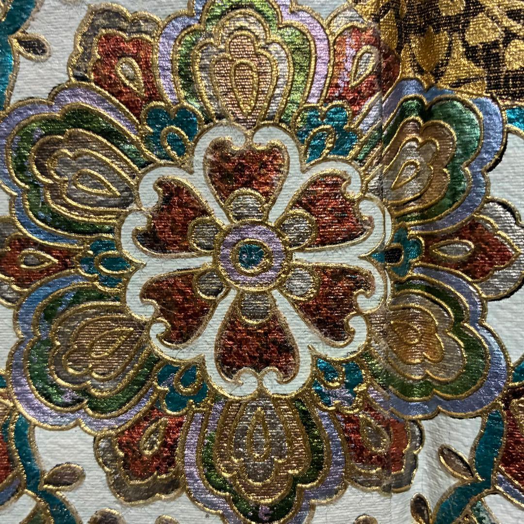 D93 黒留袖 華文 金彩 正絹 着物 袷 美品 - メルカリ