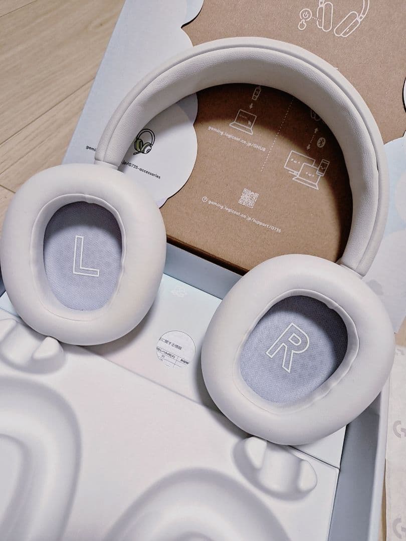 Logitech G735 ワイヤレスヘッドホン ホワイト クリアテンキー Logicool