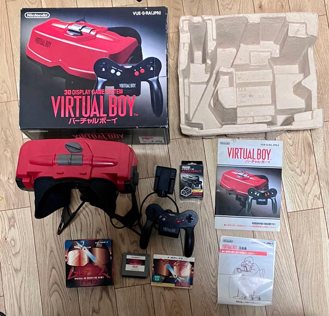 動作確認済み 状態【悪】 バーチャルボーイ本体ACアダプタタップ+