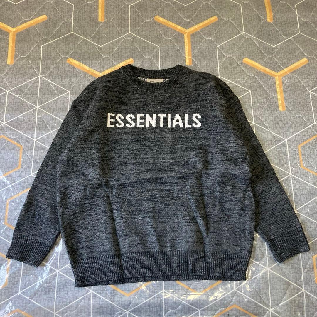 ESSENTIALS グレー オーバーサイズ ニット FOG ESSENTIALS（エフオージーエッセンシャルズ） セーター ニット FOG