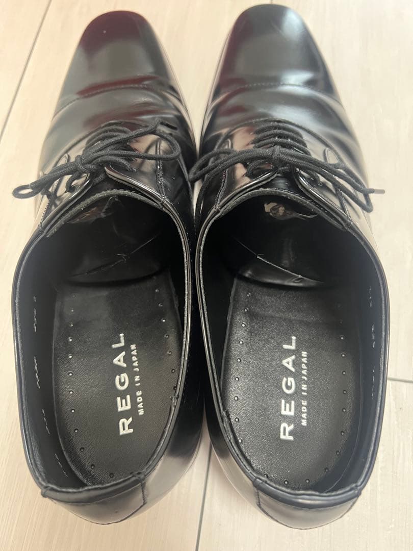 REGAL 725R AL ブラック 紳士靴 ストレートチップ 25.5cm 黒