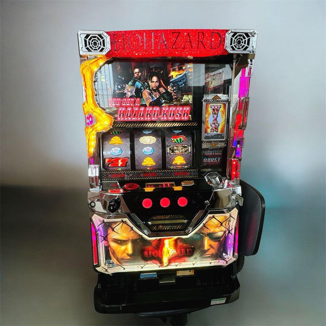 スロット　実機　バイオハザード５Ｚ　ハンタープライズ　不要機　家庭用電源 スロット 実機 バイオハザード5Z ハンタープライズ コイン不要機
