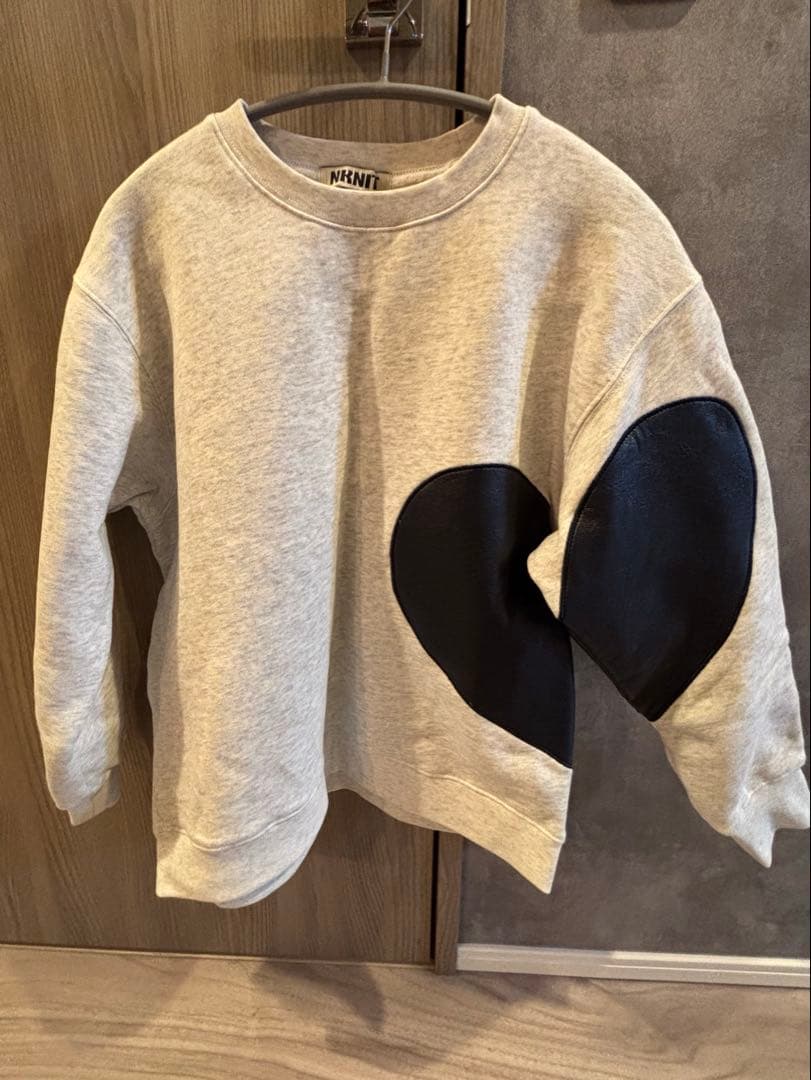 NKNIT pattern pullover sweat L.GRAY 130