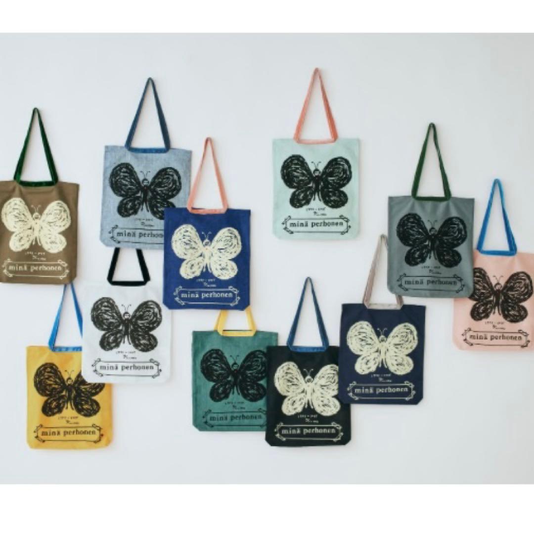 希少新品mina perhonen 30周年ukka ライトブルー トートバッグ - メルカリ