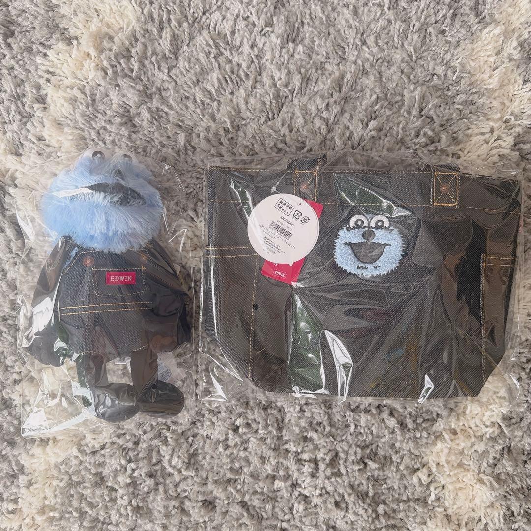パペットスンスン EDWIN ぬいぐるみ トートバッグセット - メルカリ