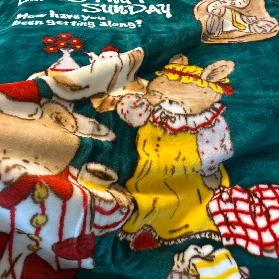 PEONY ＊二枚合わせ毛布・アクリル毛布・ブランケット・昭和レトロ