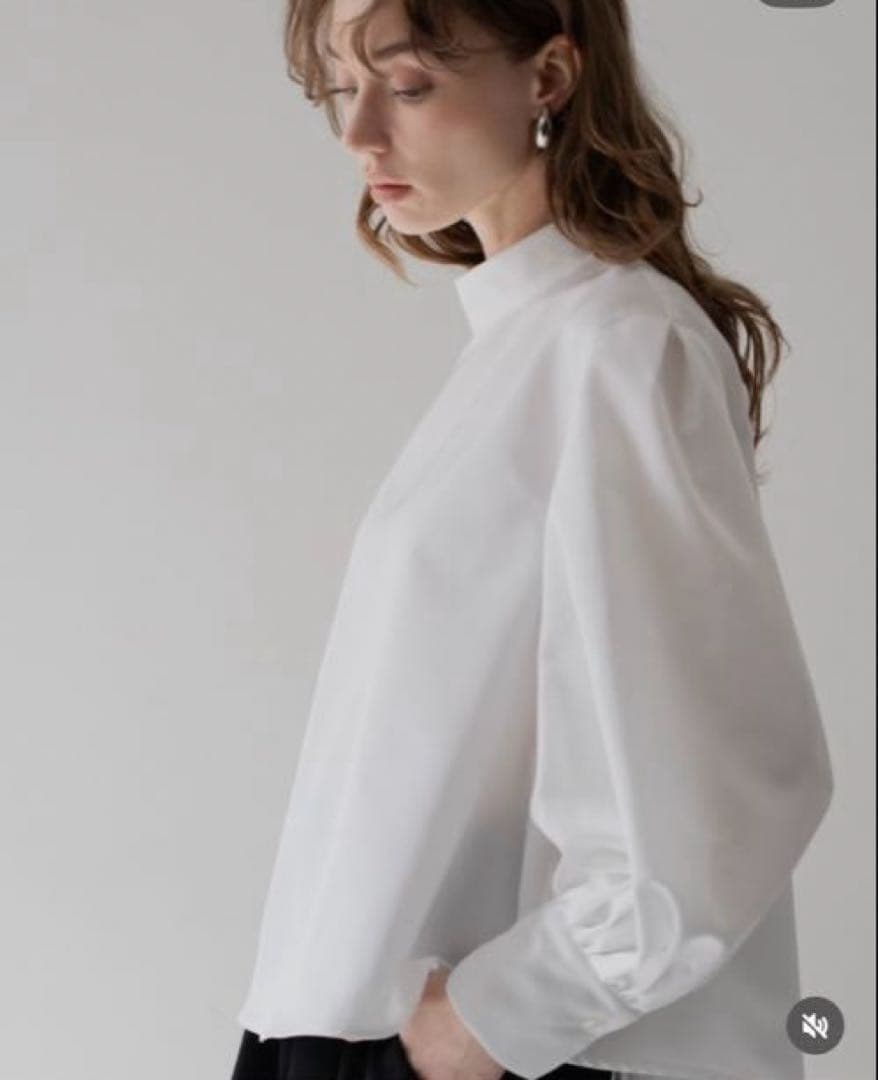 maison de Dolceメゾンドドルチェクラッシーリボンブラウス ホワイト