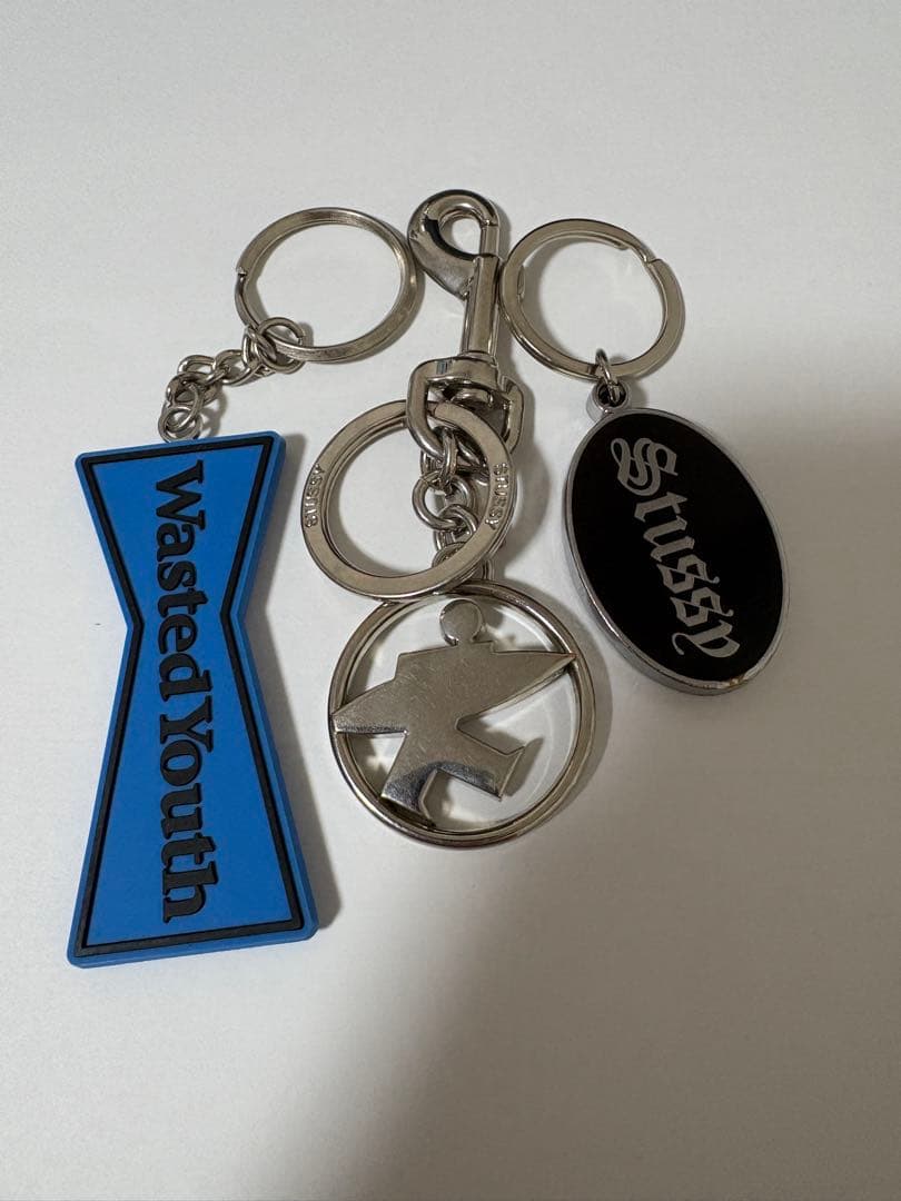 stussy wasted youth afterbase キーホルダー　3点 stussy wasted youth afterbase キーホルダー 3点