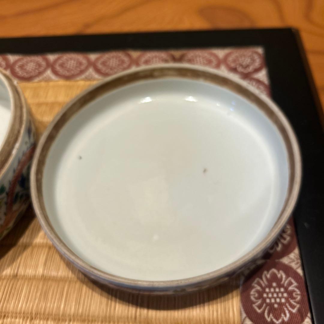 万暦赤絵 龍と鳳凰の蓋物 縁起良 - メルカリ