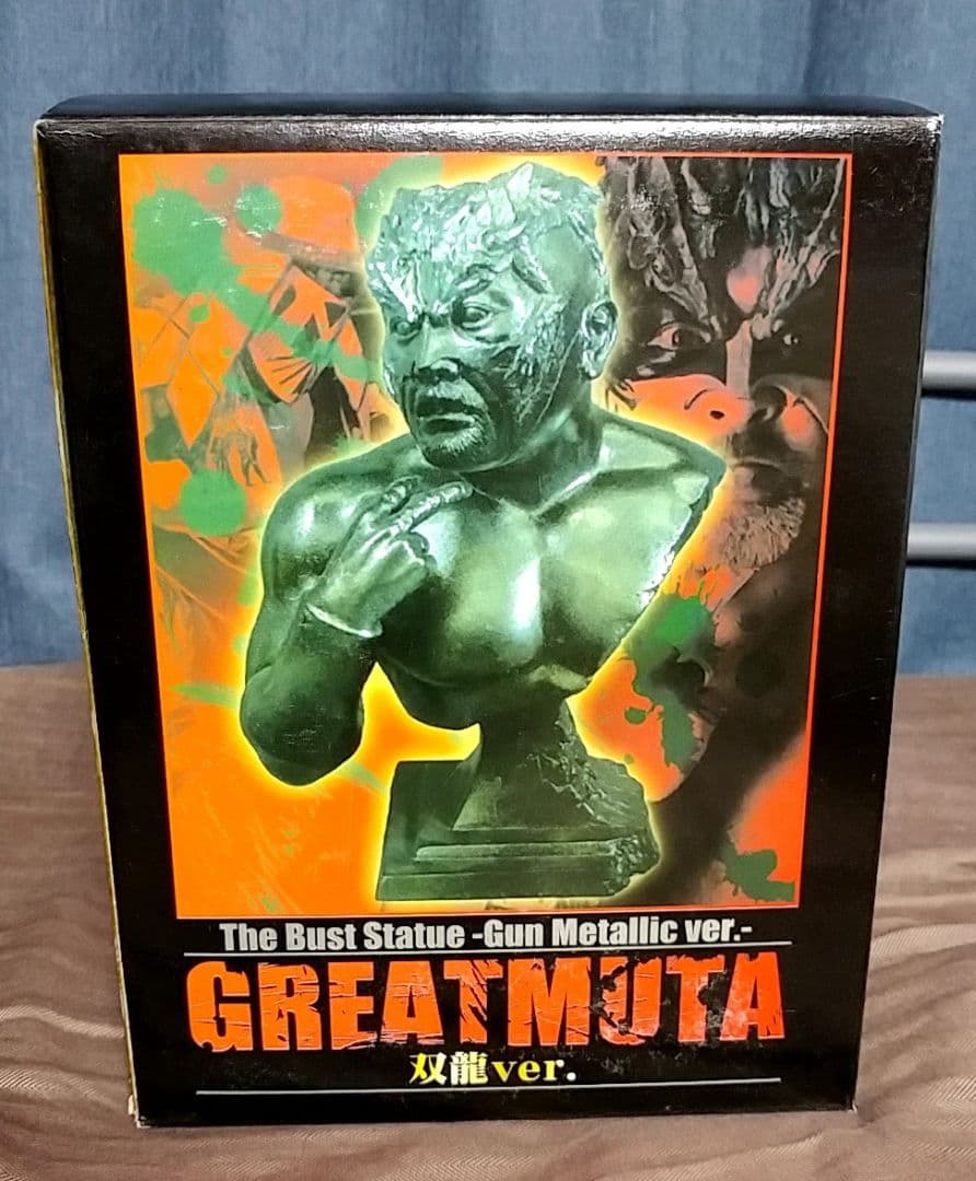 グレートムタ 胸像 双龍ver. 直筆サイン入りポストカード付き