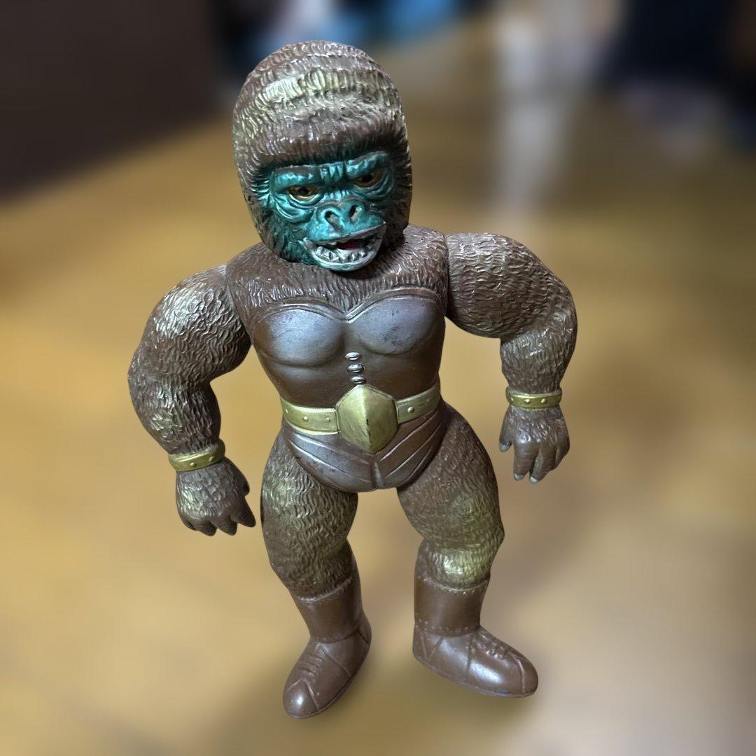 当時物 マスダヤ 猿人ラーソフビ 状態良好】【希少】フジテレビ マスダヤ エンジンラー 猿人ラー