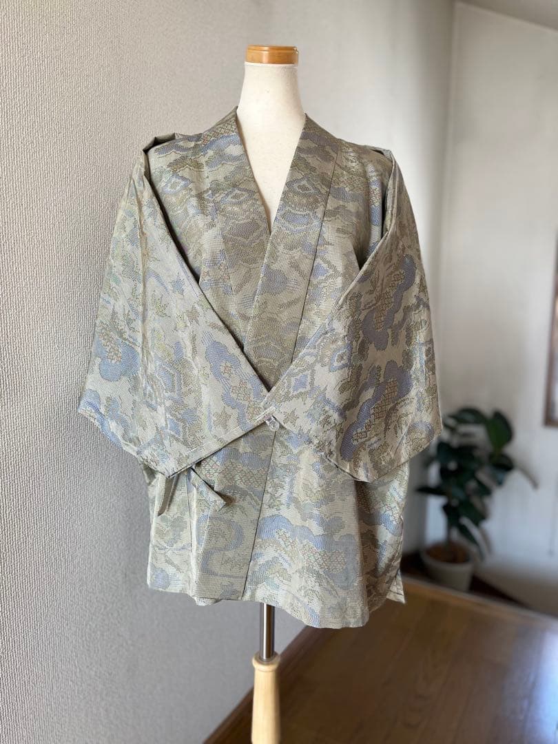 アッコー様♡大島紬 着物リメイク 作務衣 現品のみ 和のお洒落上絹