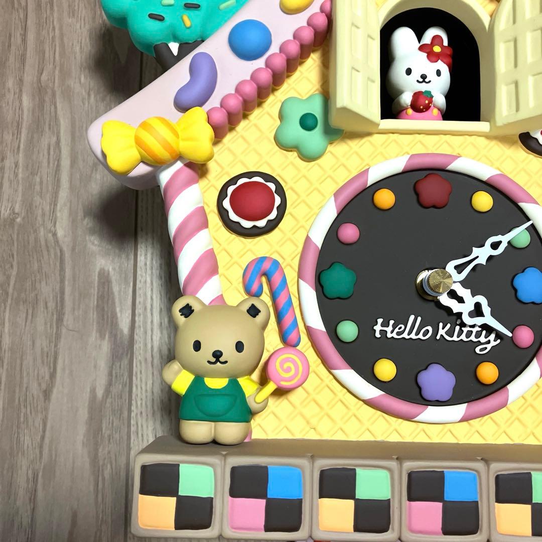 ハローキティ 希少 レア リズム時計 振り子時計 壁掛時計 やや訳あり