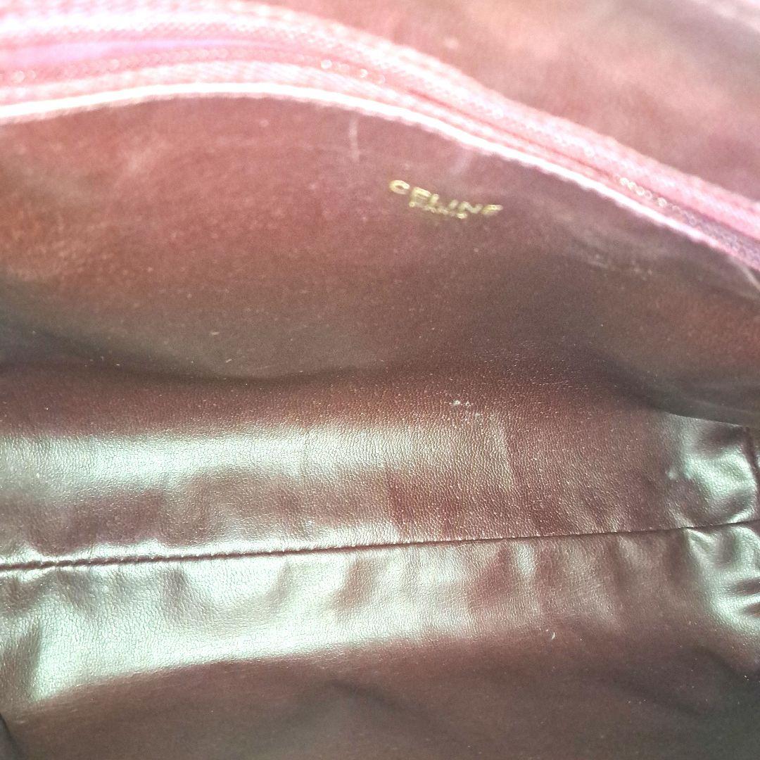 ✨️超美品✨️CELINE セリーヌ Cマカダムキャンバス カーフワイン