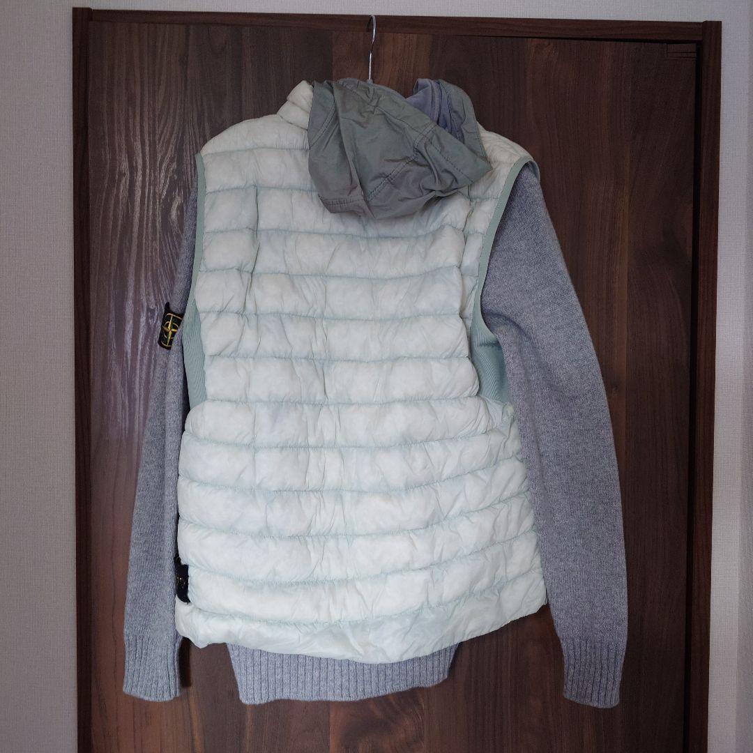 STONE ISLAND ストーンアイランド ダウンベスト・ニットパーカーセット