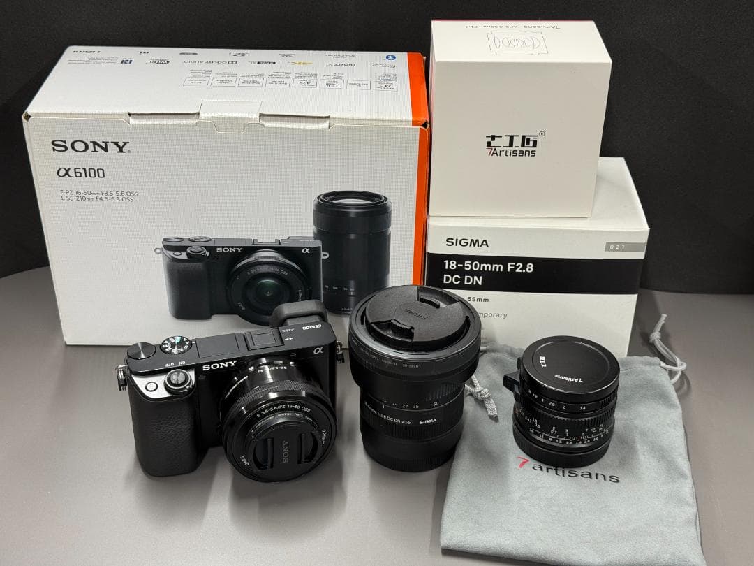 SONY α6100 ミラーレスカメラ SIGMAレンズセット レンタル] ソニー α6100 ダブルズームレンズキット ミラーレス一眼
