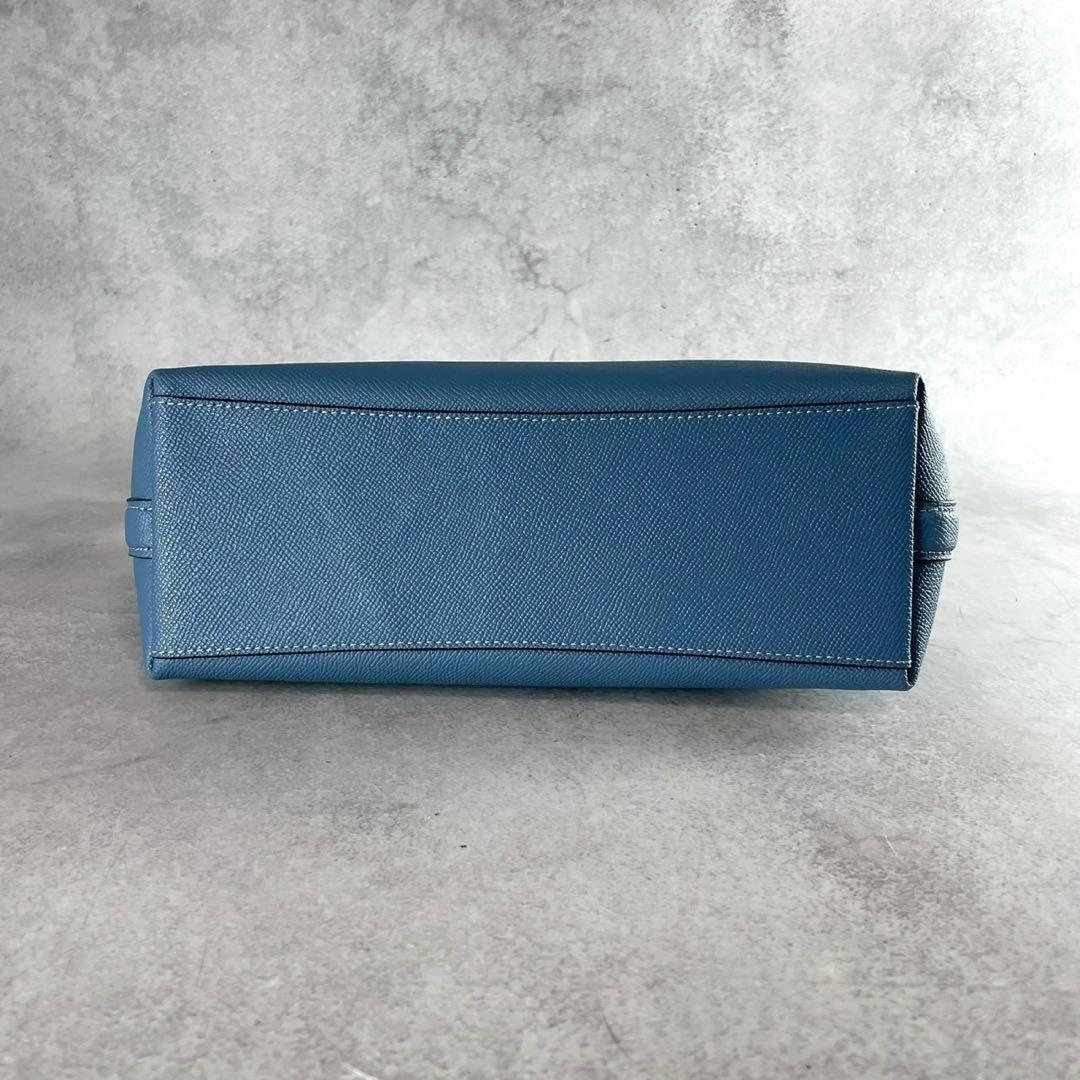 新品未使用/クララ】COACH コーチ ハンドバッグ CE584 ブルー - メルカリ